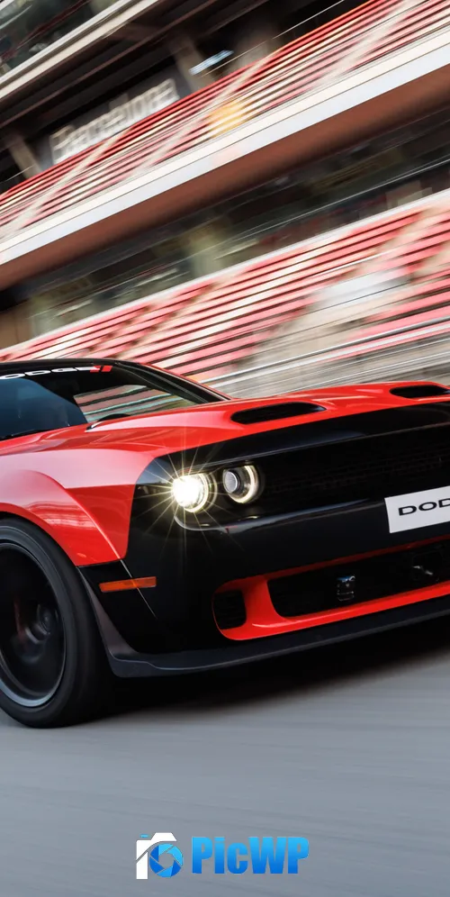 Dodge Challenger SRT Hellcat Safety Car 3K Mobile Wallpaper