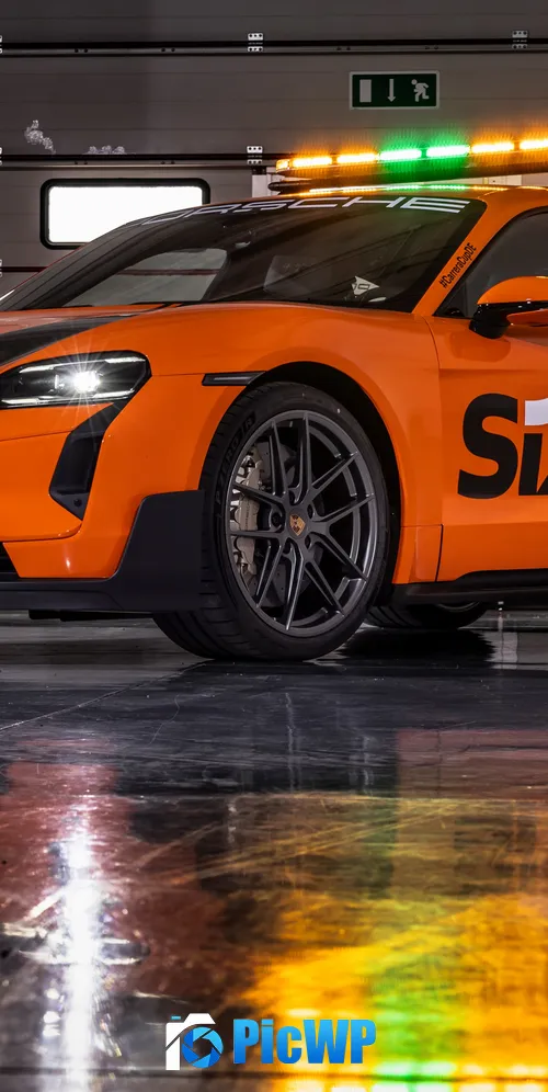 Porsche Taycan Turbo GT SIXT Carrera Cup Safety Car 3K Mobile Wallpaper