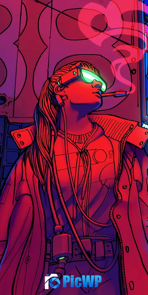 Baddie Cyberpunk girl 3K Mobile Wallpaper