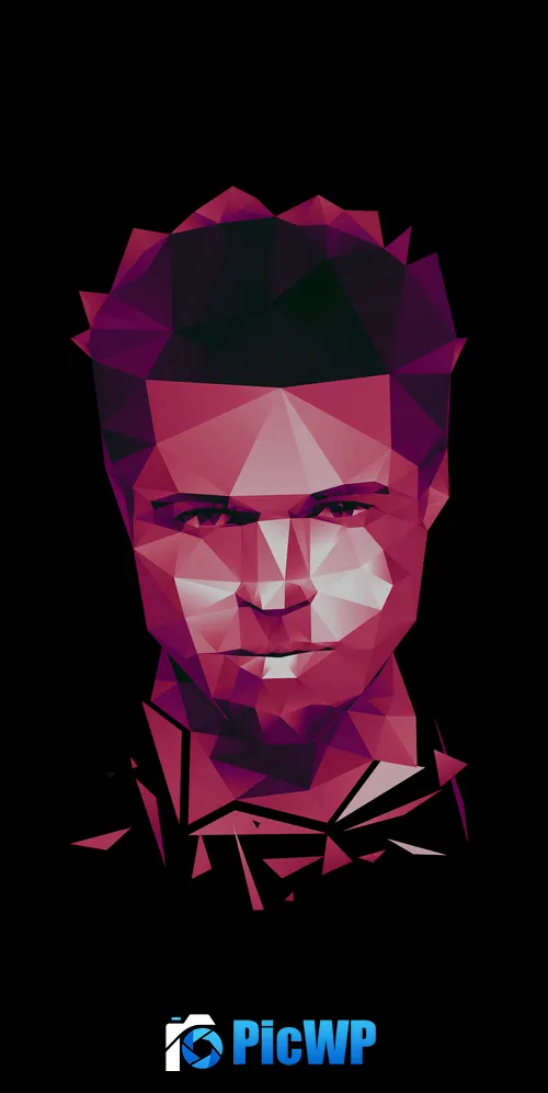 Brad Pitt as Tyler Durden in Fight Club 3K Mobile Wallpaper