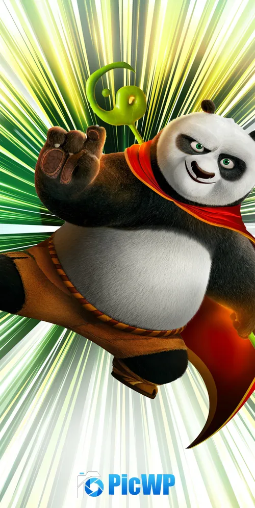 Kung Fu Panda 4 Movie poster 3K Mobile Wallpaper