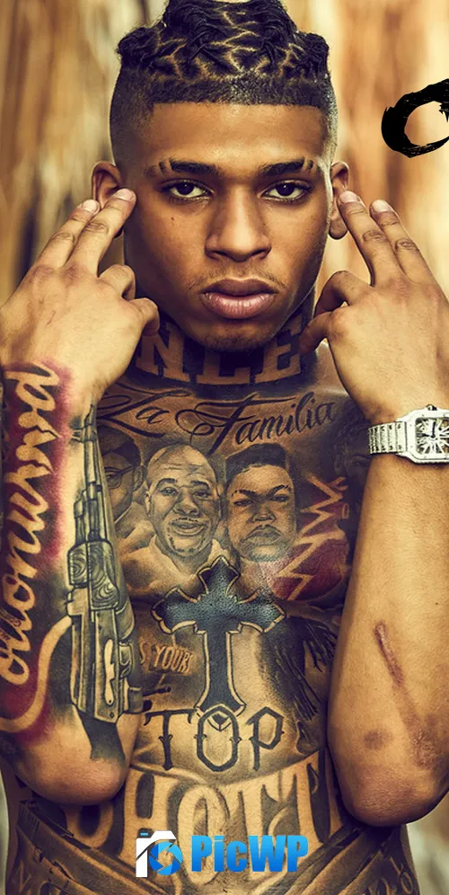 NLE Choppa American rapper 3K Mobile Wallpaper