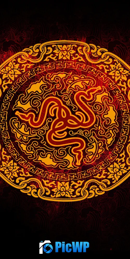 Year of the Dragon Razer 3K Mobile Wallpaper