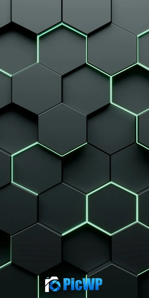 Honeycomb Hexagons 3K Mobile Wallpaper