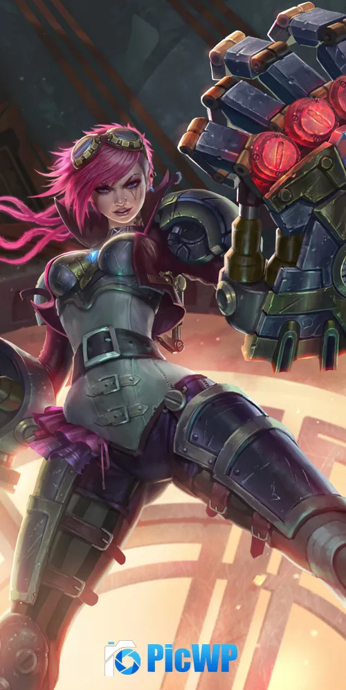 Vi (LoL) Artwork 3K Mobile Wallpaper