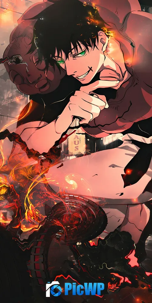 Toji Fushiguro Artwork 3K Mobile Wallpaper