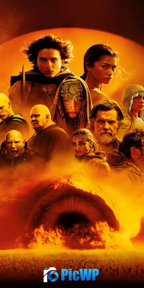 Dune 2 Movie poster 3K Mobile Wallpaper