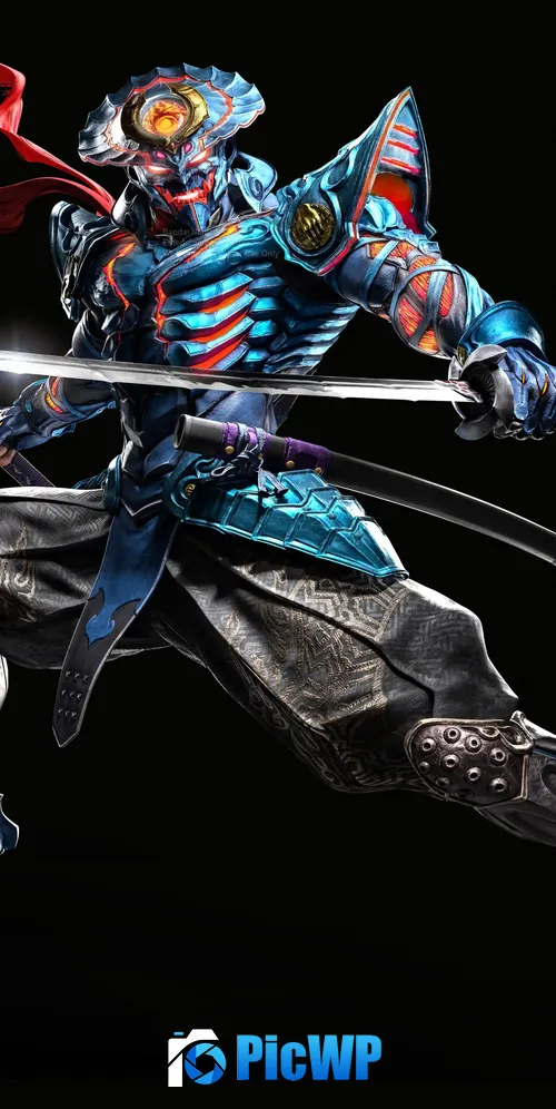 Yoshimitsu in Tekken 8 Background 3K Mobile Wallpaper