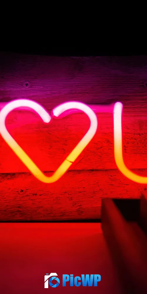 I Love You Neon sign 3K Mobile Wallpaper