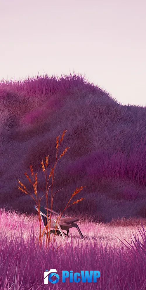Lavender fields Purple aesthetic 3K Mobile Wallpaper