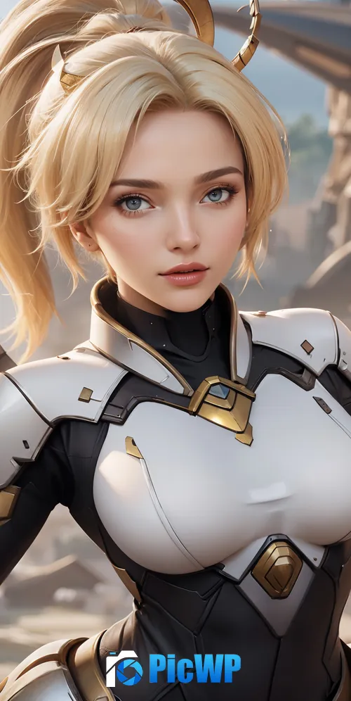 Mercy AI art 3K Mobile Wallpaper