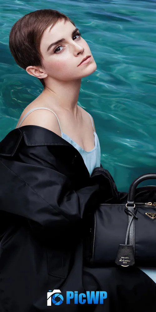Emma Watson Photoshoot for Prada 3K Mobile Wallpaper