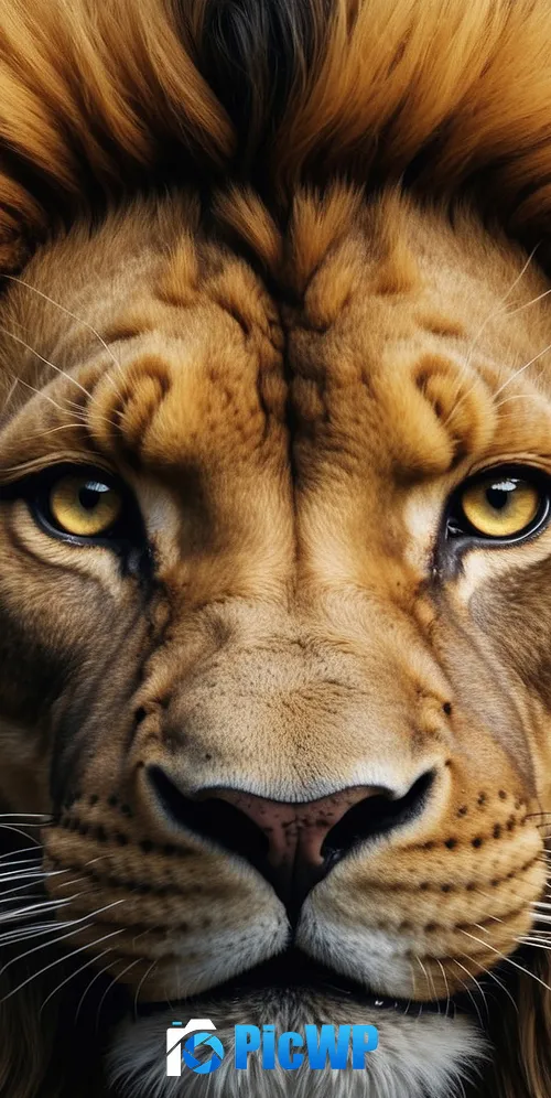 Lion Mane 3K Mobile Wallpaper