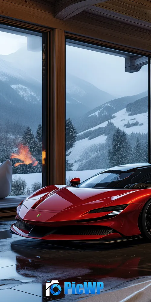 Ferrari SF90 Stradale Cozy 3K Mobile Wallpaper