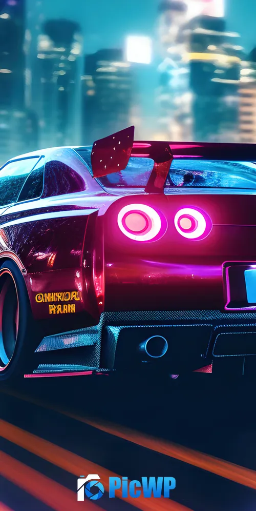 Nissan Skyline GT-R R34 Racing car 3K Mobile Wallpaper