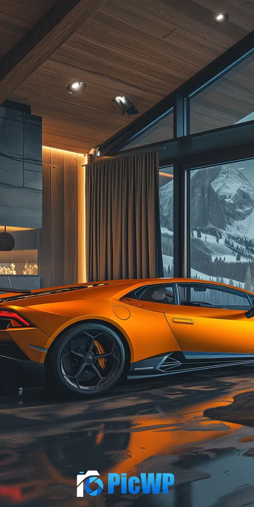 Lamborghini Huracan Aesthetic interior 3K Mobile Wallpaper