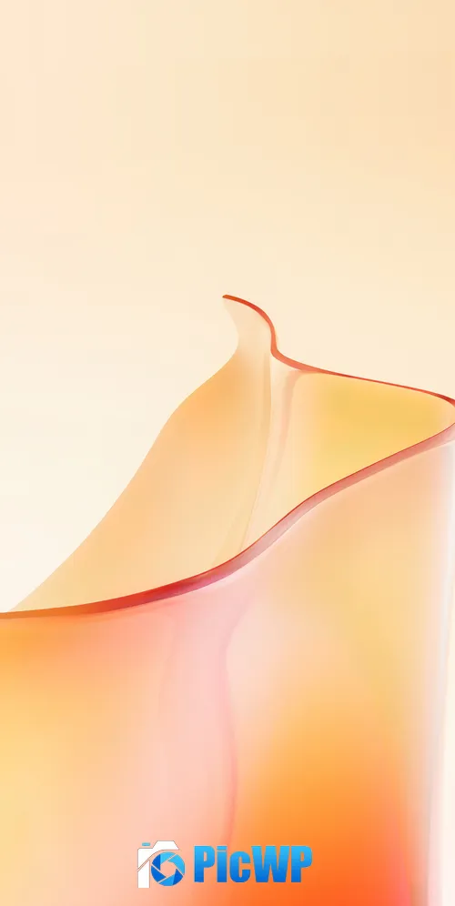 Realme Pad 2 Pastel orange 3K Mobile Wallpaper