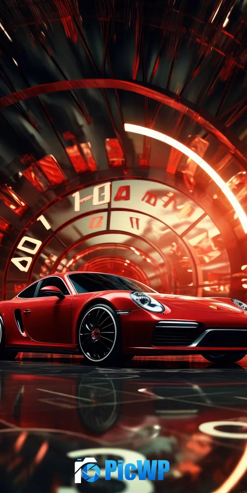 Porsche 911 Retro 3K Mobile Wallpaper