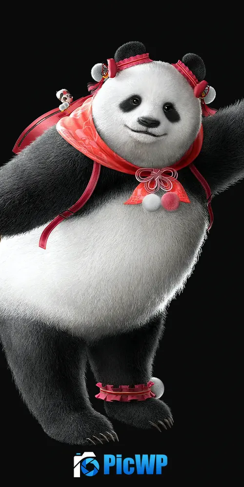 Panda Tekken 8 3K Mobile Wallpaper