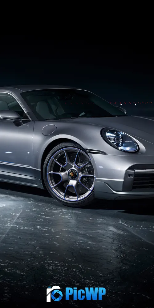 Porsche 911 Turbo S Sports car 3K Mobile Wallpaper