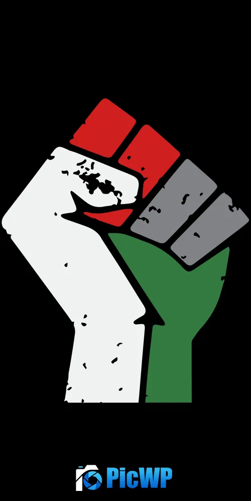 Free Palestine Fist 3K Mobile Wallpaper