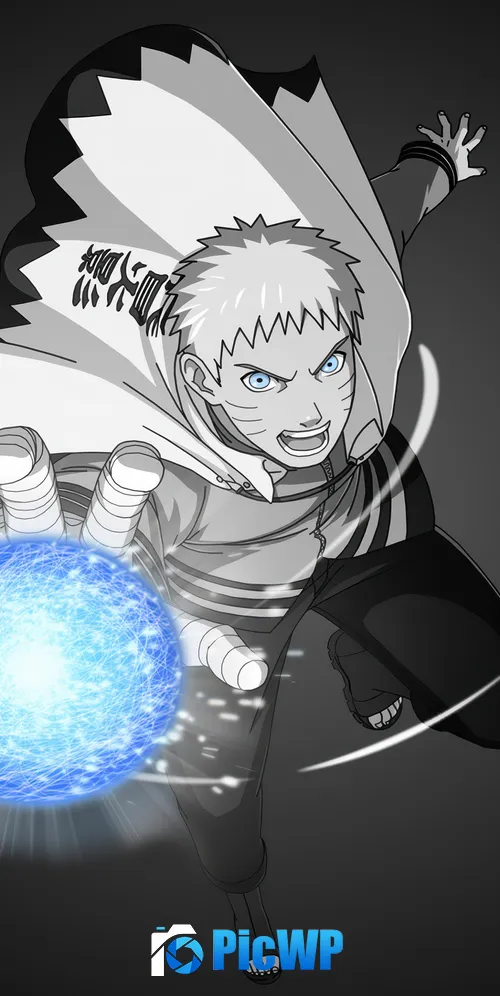 Naruto Rasengan Dark background 3K Mobile Wallpaper