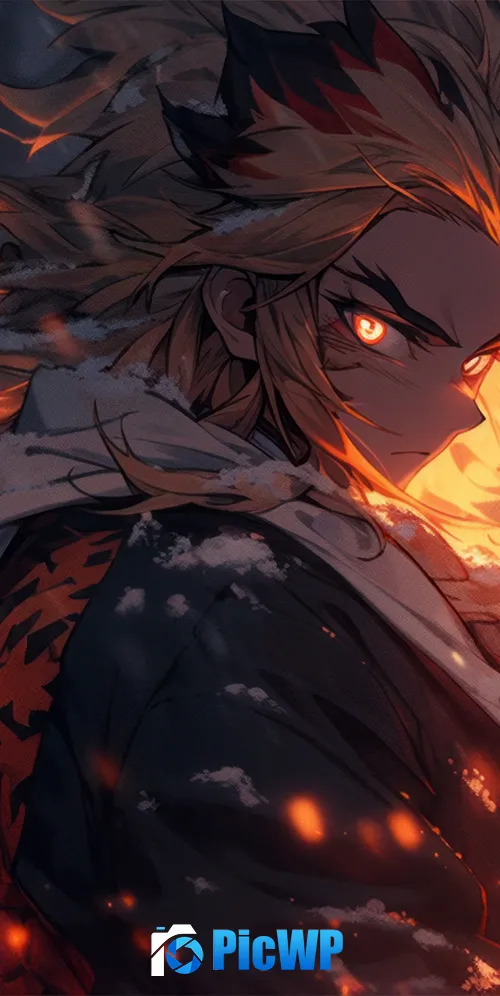 Kyojuro Rengoku (Kimetsu no Yaiba) 3K Mobile Wallpaper