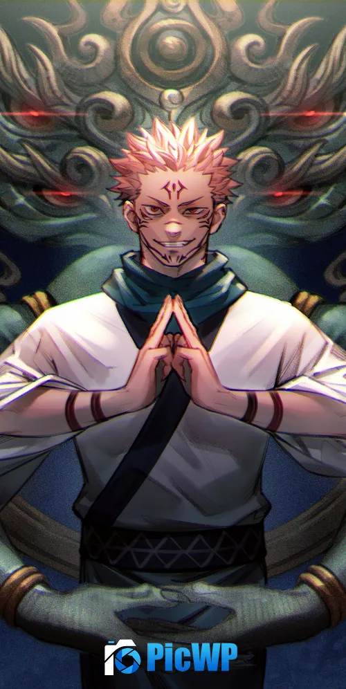 Sukuna 3K Mobile Wallpaper