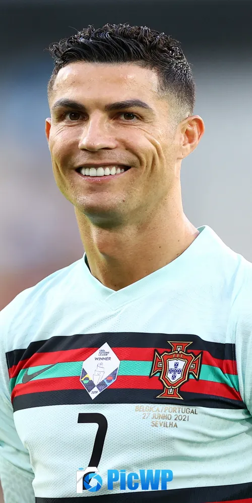 Cristiano Ronaldo Smiling 3K Mobile Wallpaper