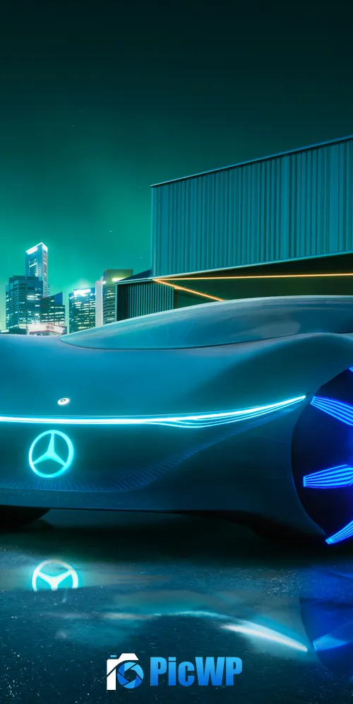 Mercedes-Benz Vision AVTR Futuristic 3K Mobile Wallpaper