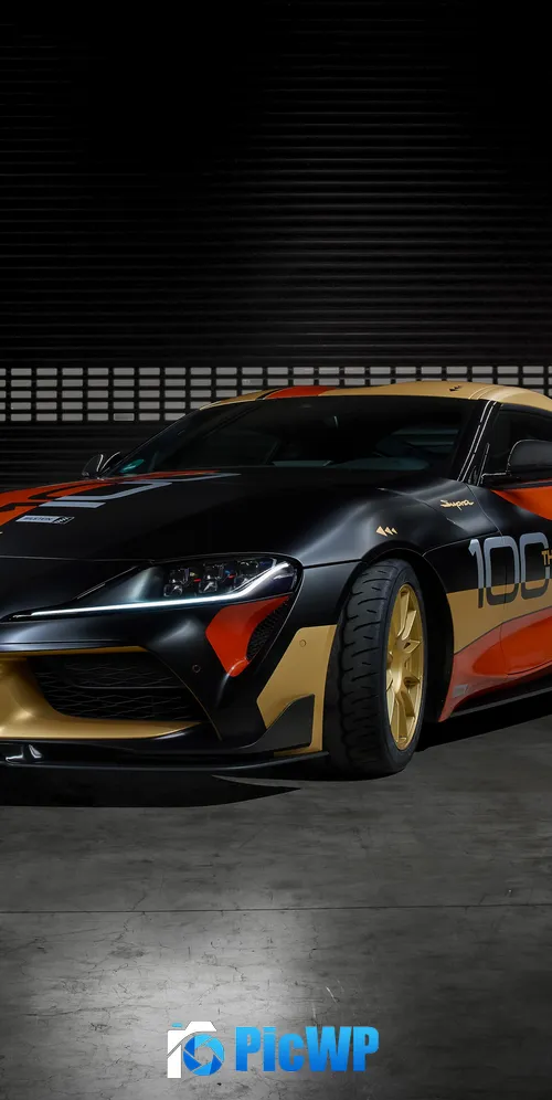 Toyota GR Supra GT4 100th Edition Tribute 3K Mobile Wallpaper