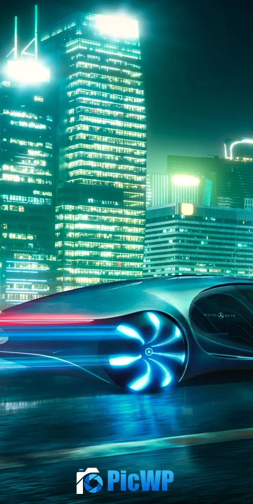 Cool Mercedes-Benz Vision AVTR Concept Car 3K Mobile Wallpaper
