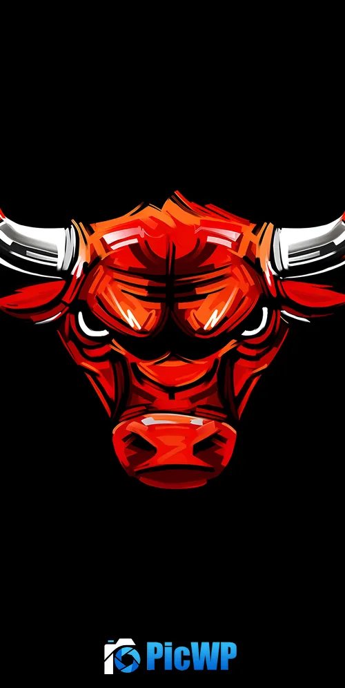 Chicago Bulls Logo 3K Mobile Wallpaper