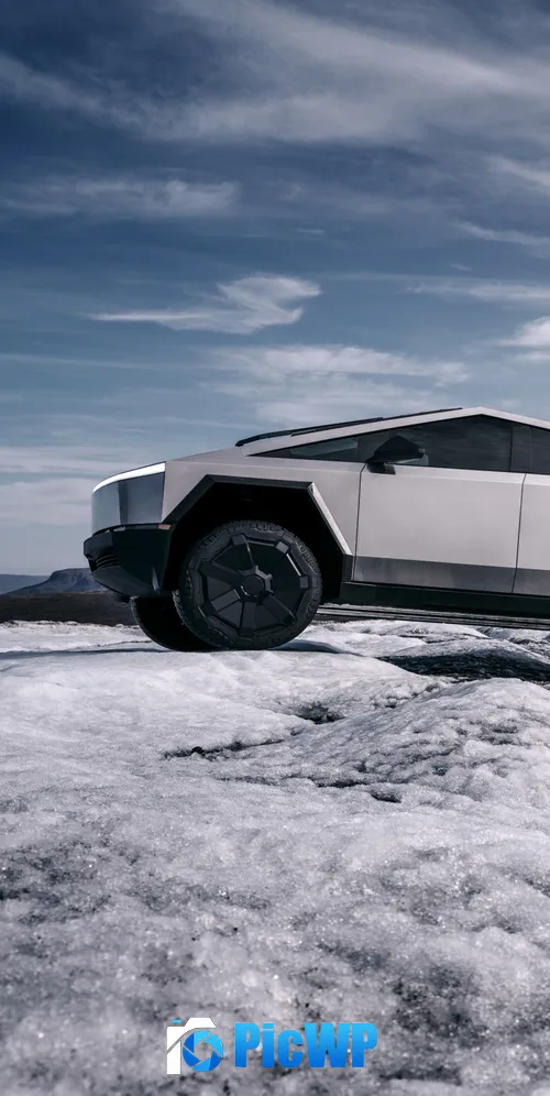 Tesla Cybertruck Off-roading 3K Mobile Wallpaper