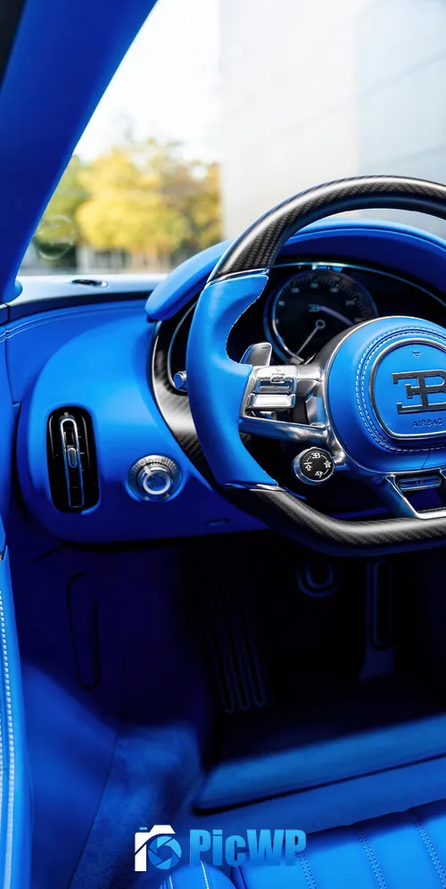 Bugatti Chiron Super Sport Interior 3K Mobile Wallpaper