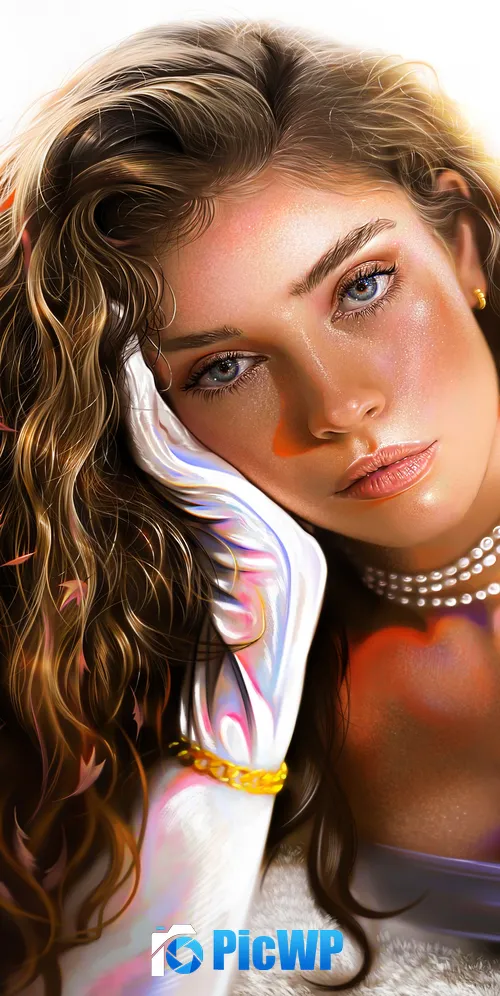 Beautiful girl Artwork 3K Mobile Wallpaper