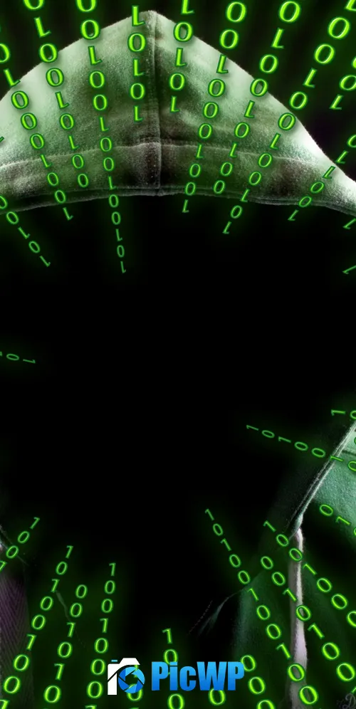 Hacker Matrix code 3K Mobile Wallpaper