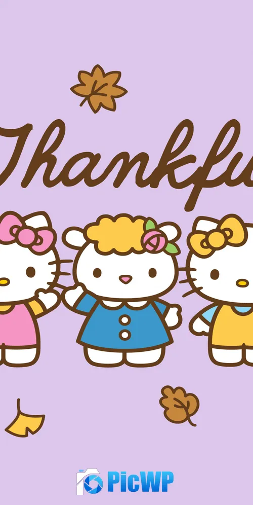 Thankful Hello Kitty 3K Mobile Wallpaper