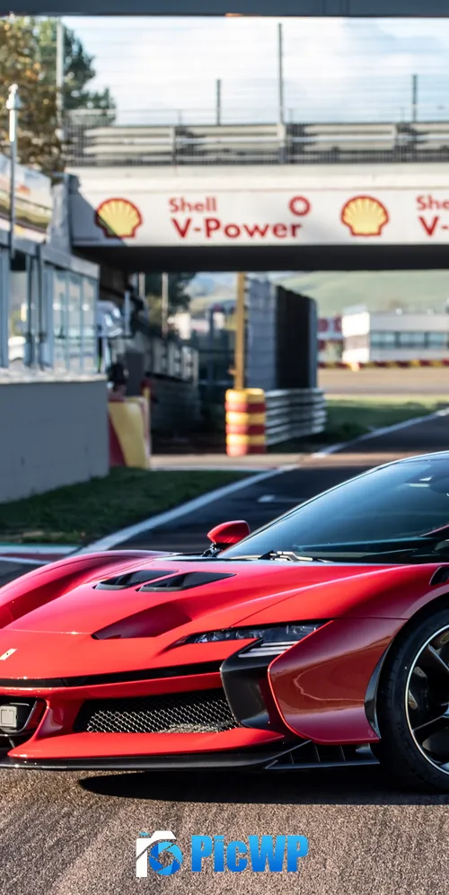 Ferrari SF90 XX Stradale Race track 3K Mobile Wallpaper