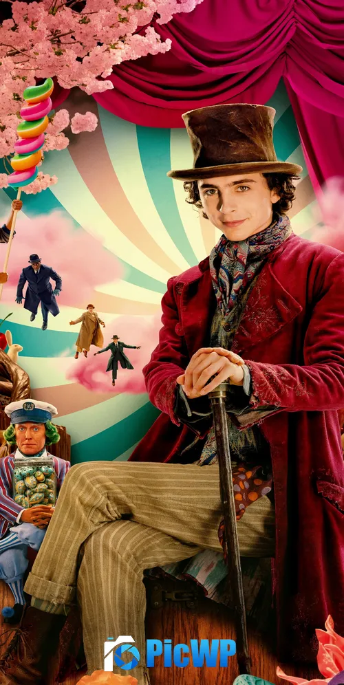 Wonka (2023) for iPhone 3K Mobile Wallpaper