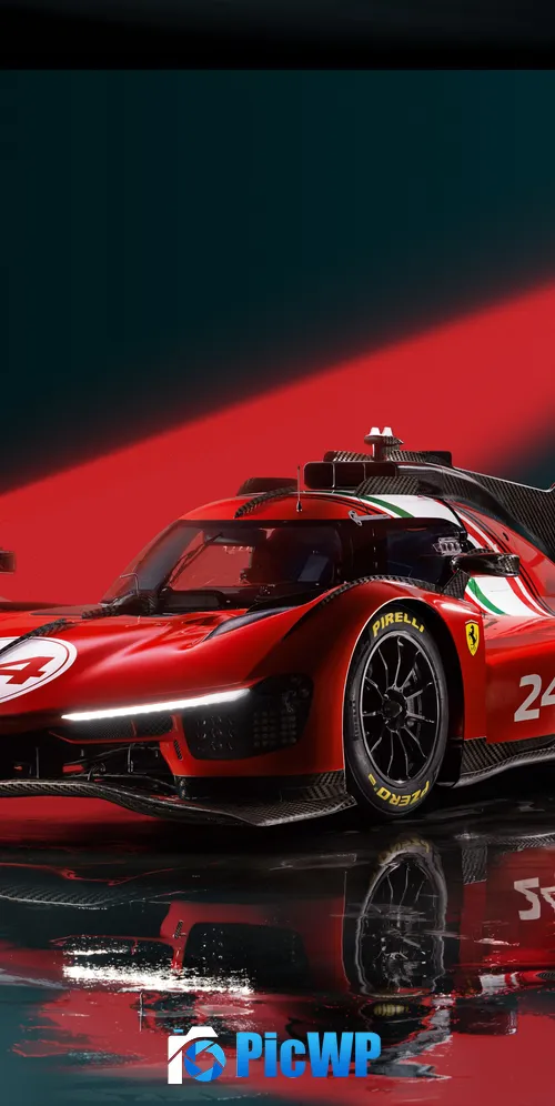 Ferrari 499P Modificata Track cars 3K Mobile Wallpaper