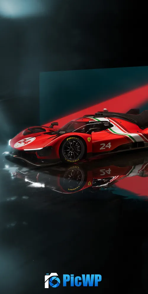 Ferrari 499P Modificata 3K Mobile Wallpaper