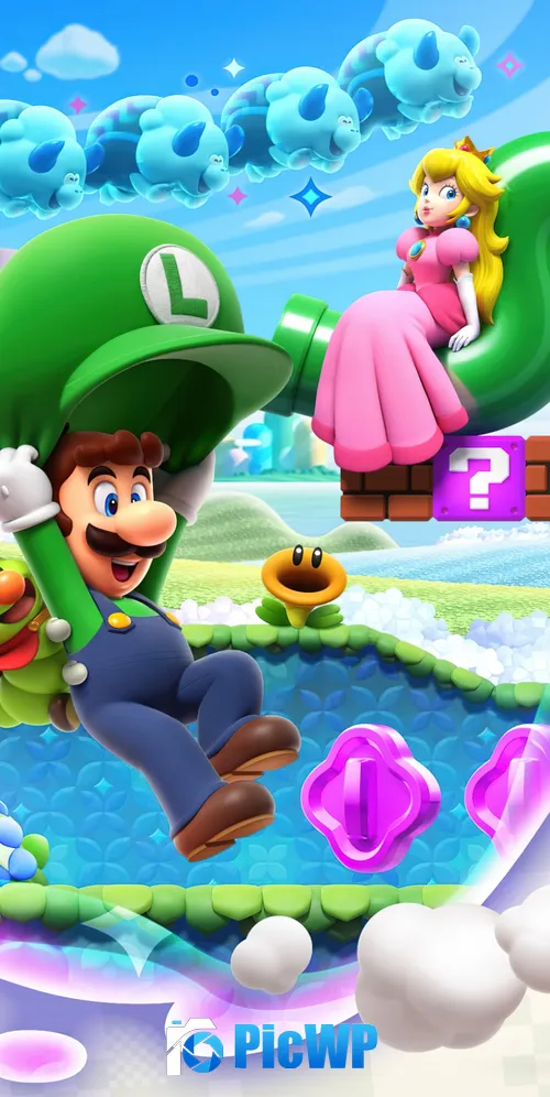 Super Mario Bros. Wonder Nintendo Switch 3K Mobile Wallpaper