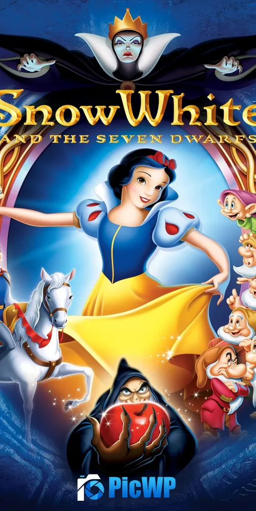 Snow White and the Seven Dwarfs 1937 3K Mobile Wallpaper