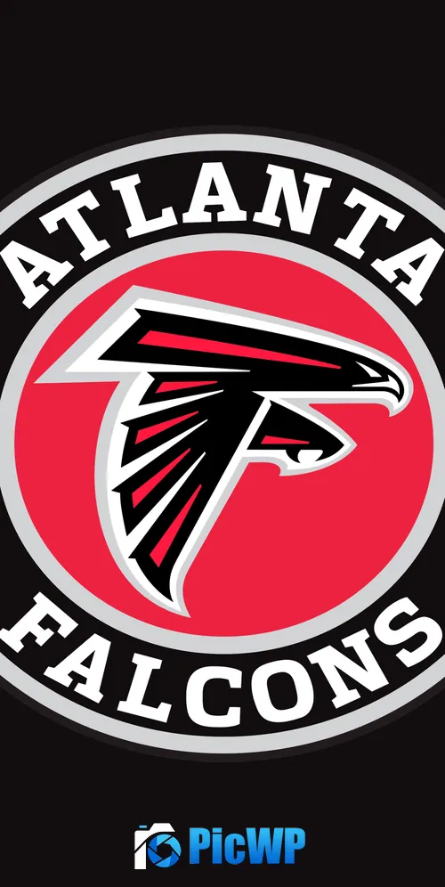 Atlanta Falcons Emblem 3K Mobile Wallpaper