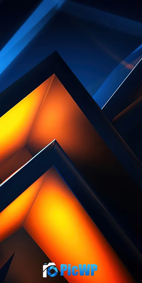 Triangular Pattern 3K Mobile Wallpaper