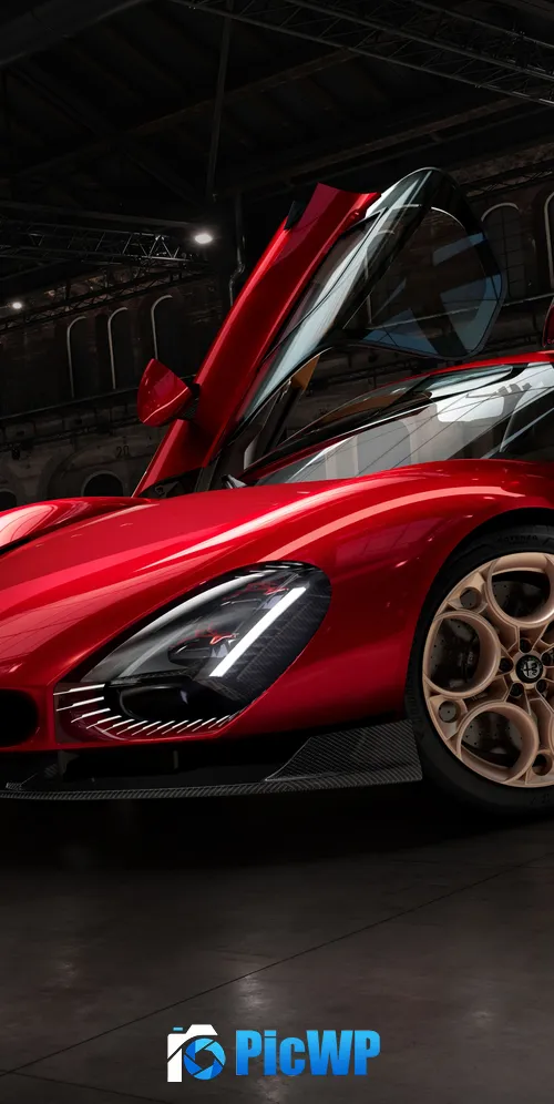 Alfa Romeo 33 Stradale 2024 3K Mobile Wallpaper