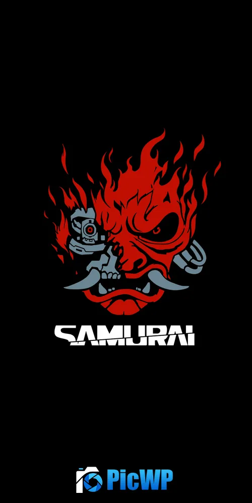 Samurai Cyberpunk 2077 AMOLED 3K Mobile Wallpaper