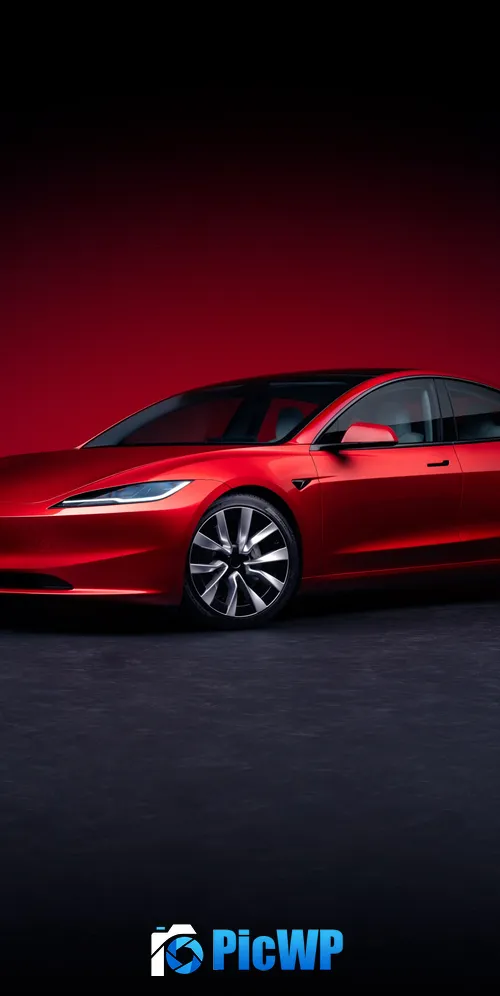 Tesla Model 3 Electric Sedan 3K Mobile Wallpaper