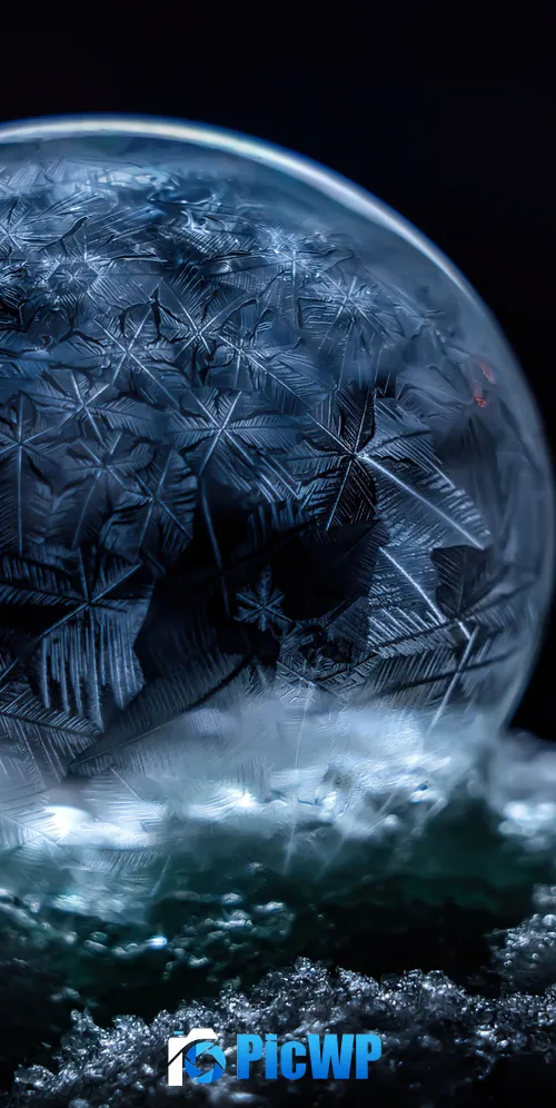 Frozen bubble Dark aesthetic 3K Mobile Wallpaper